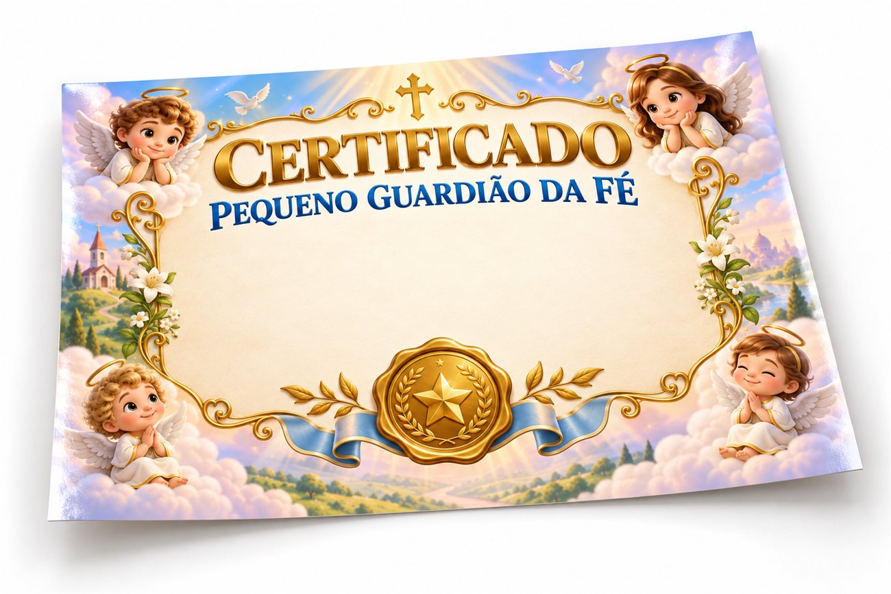 Certificado Pequeno Guardião da Fé